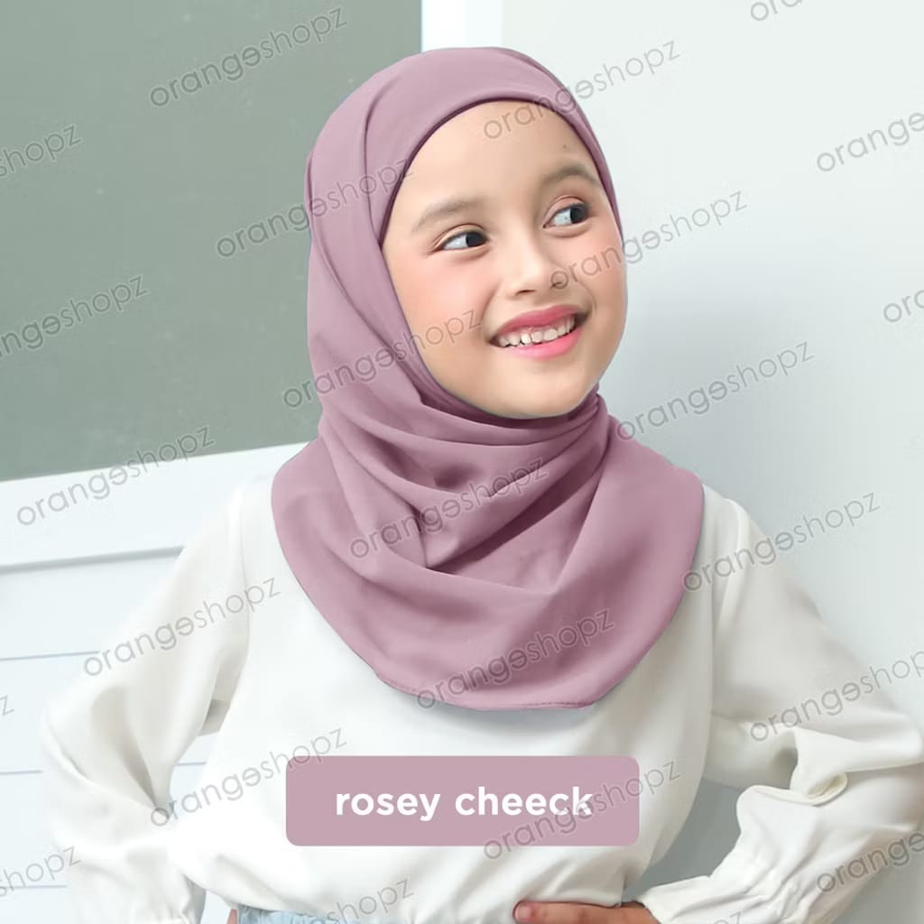 PREORDER Orangeshopz - Inayah Pashmina Hijab With Attached Inner (onesize fit 2-10y)