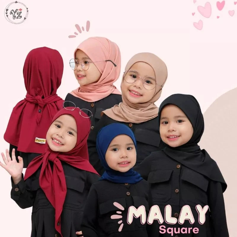 PREORDER Yazzrenhijab - Malay Square Instant Hijab