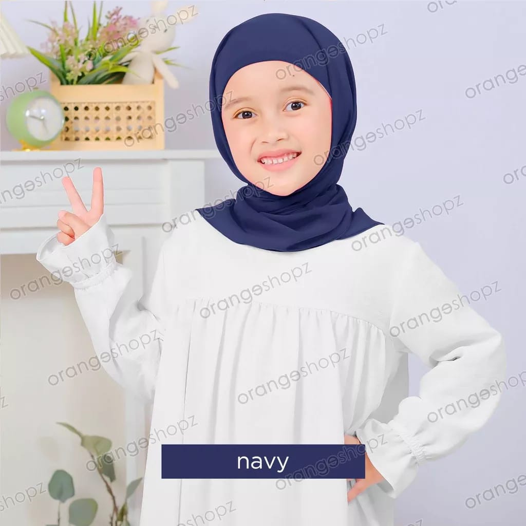 IN-STOCK Orangeshopz Plain Square with Attached Inner Navy