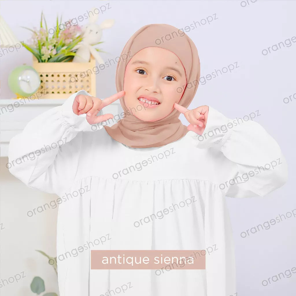 INSTOCK (RAYA 2024) Orangeshopz Plain Segitiga with Attached Inner Antique Sienna