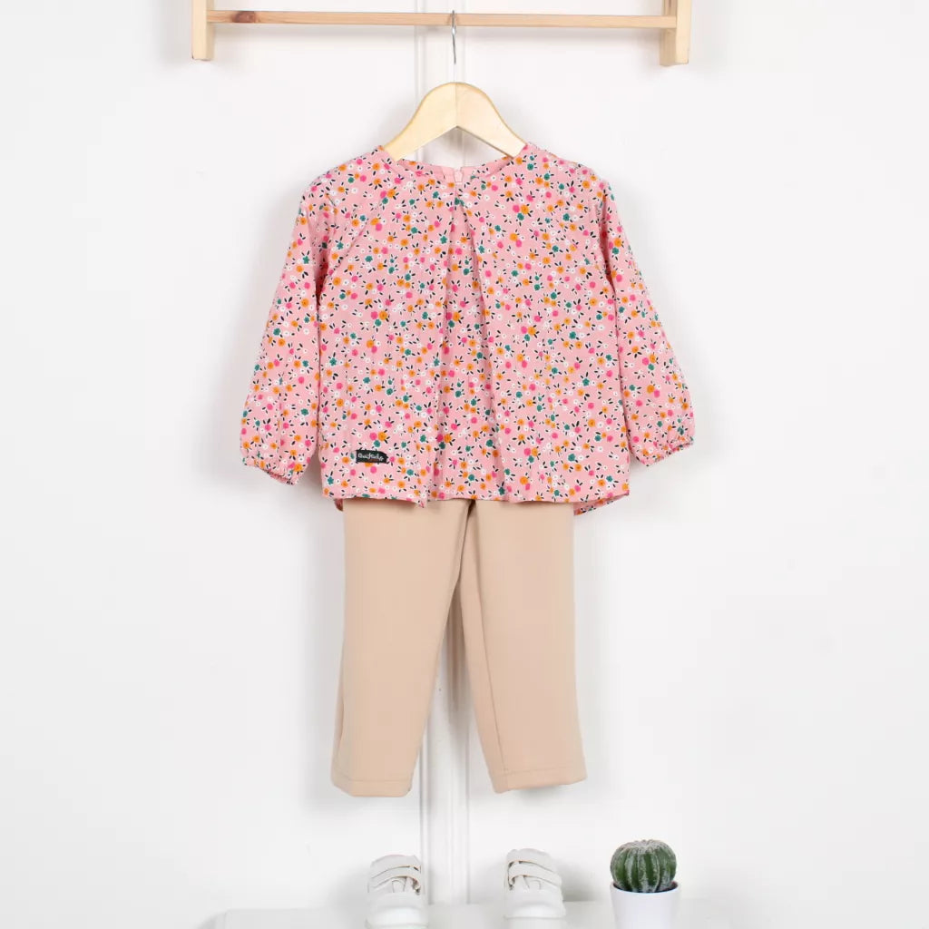 PREORDER Ovikids - Zeena Blouse Set Pink