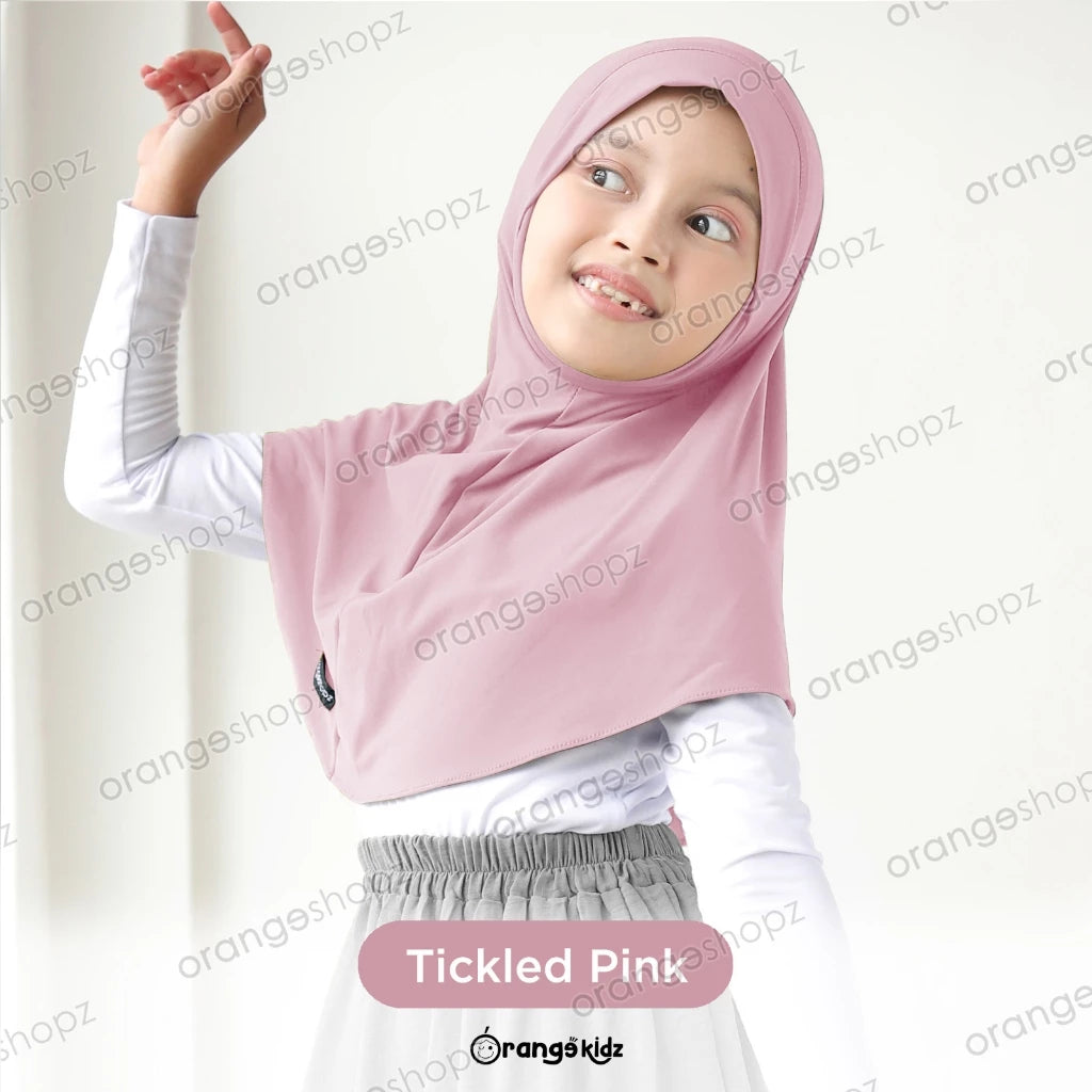 PREORDER Orangeshopz - Instant Hijab Hawwa Jersey Premium Tickled Pink