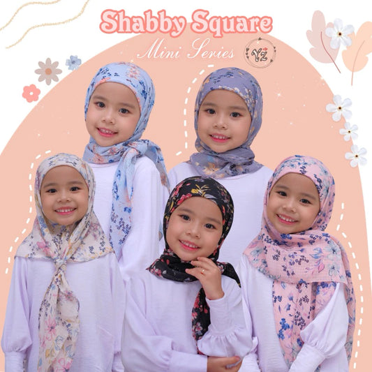 PREORDER Yazzren Hijab - Printed Square with Attached Inner, Mini Series