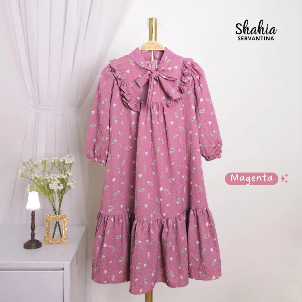 PREORDER Shahia - Nayla Dress Magenta Pink