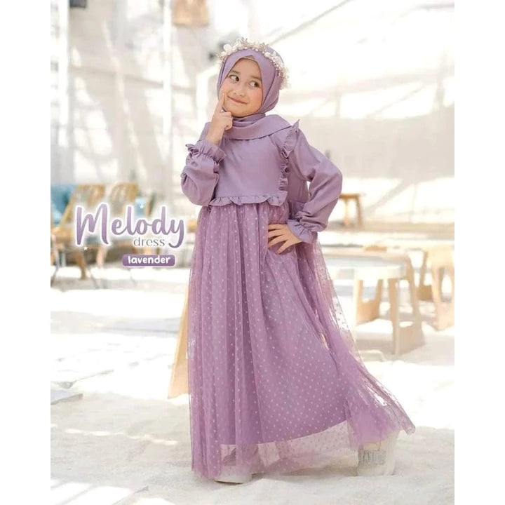 PREORDER Melody Dress with Hijab Lavender