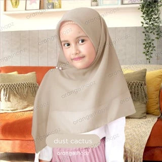 PREORDER Orangeshopz - Innara Zipper Instant Segitiga Hijab Dust Cactus