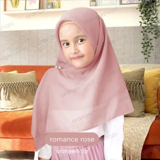 PREORDER Orangeshopz - Innara Zipper Instant Segitiga Hijab Romance Rose