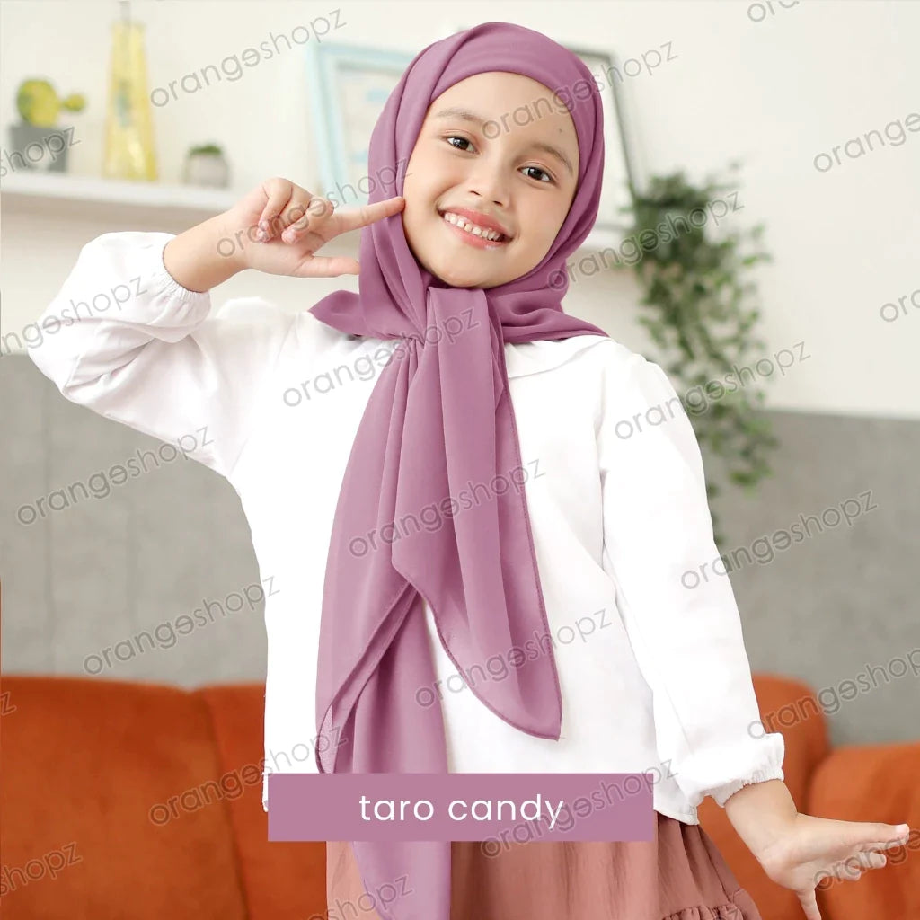 INSTOCK (RAYA 2024) Orangeshopz Plain Segitiga with Attached Inner Taro Candy