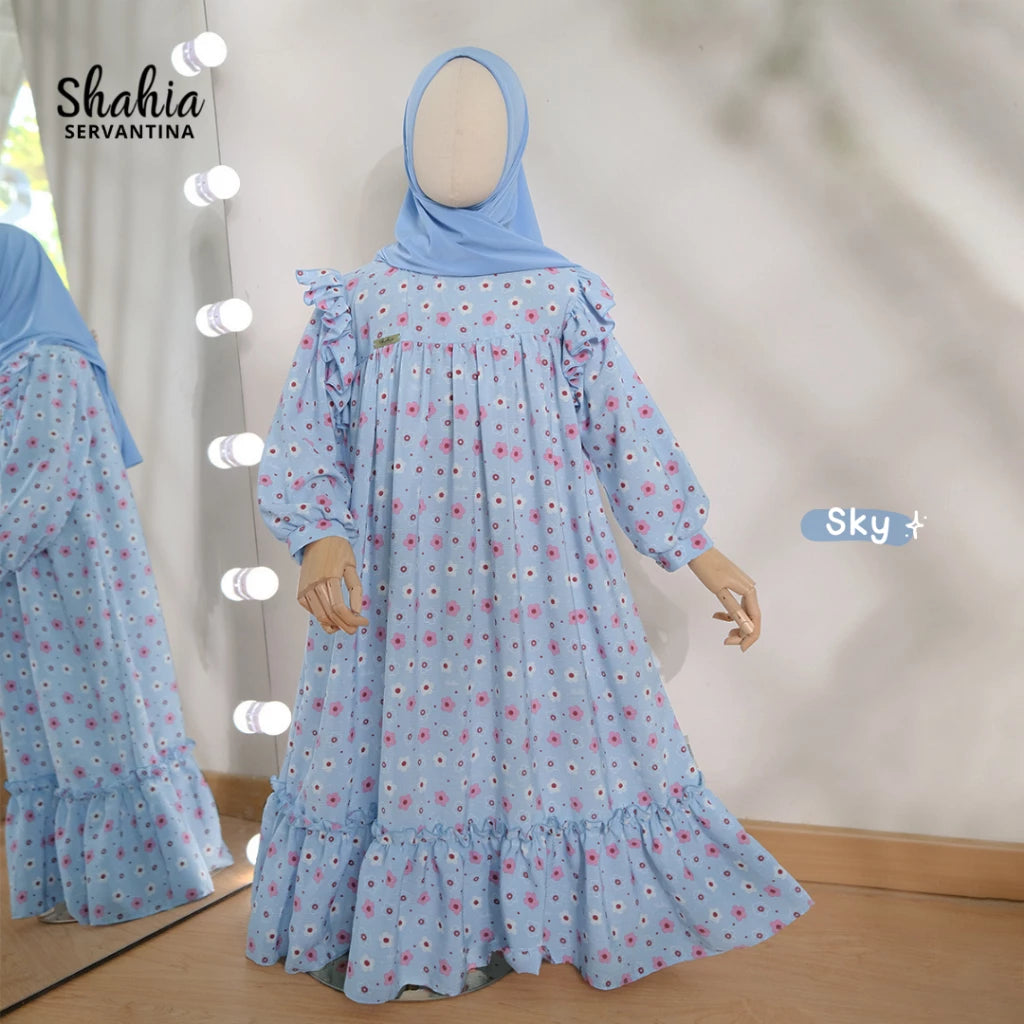 PREORDER Shahia - Florin Dress (without hijab) Sky Blue S (1-2y)