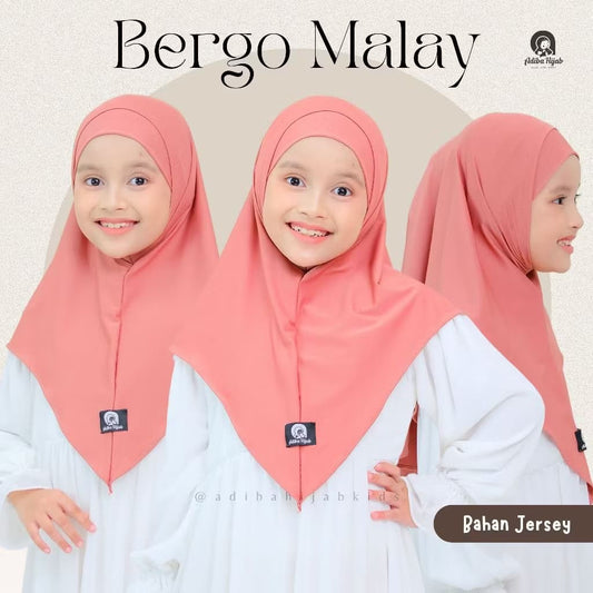 PREODER Adiba - Bergo Malay Daily Segitiga Hijab