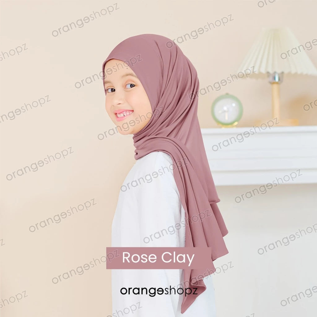 PREORDER Orangeshopz - Pashmina Instan Oval Rose Clay