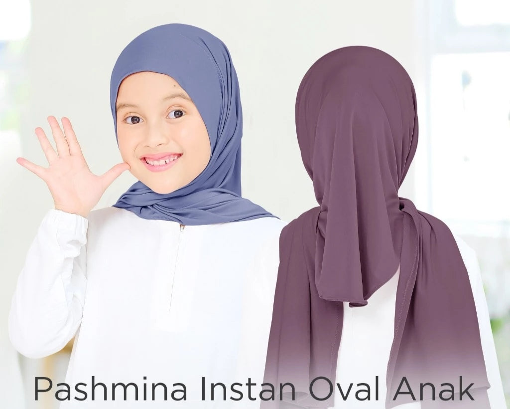 PREORDER Orangeshopz - Pashmina Instan Oval