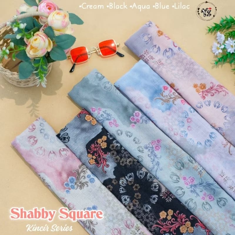 PREORDER Yazzren - Printed Shabby Square with Attached Inner Kincir Series