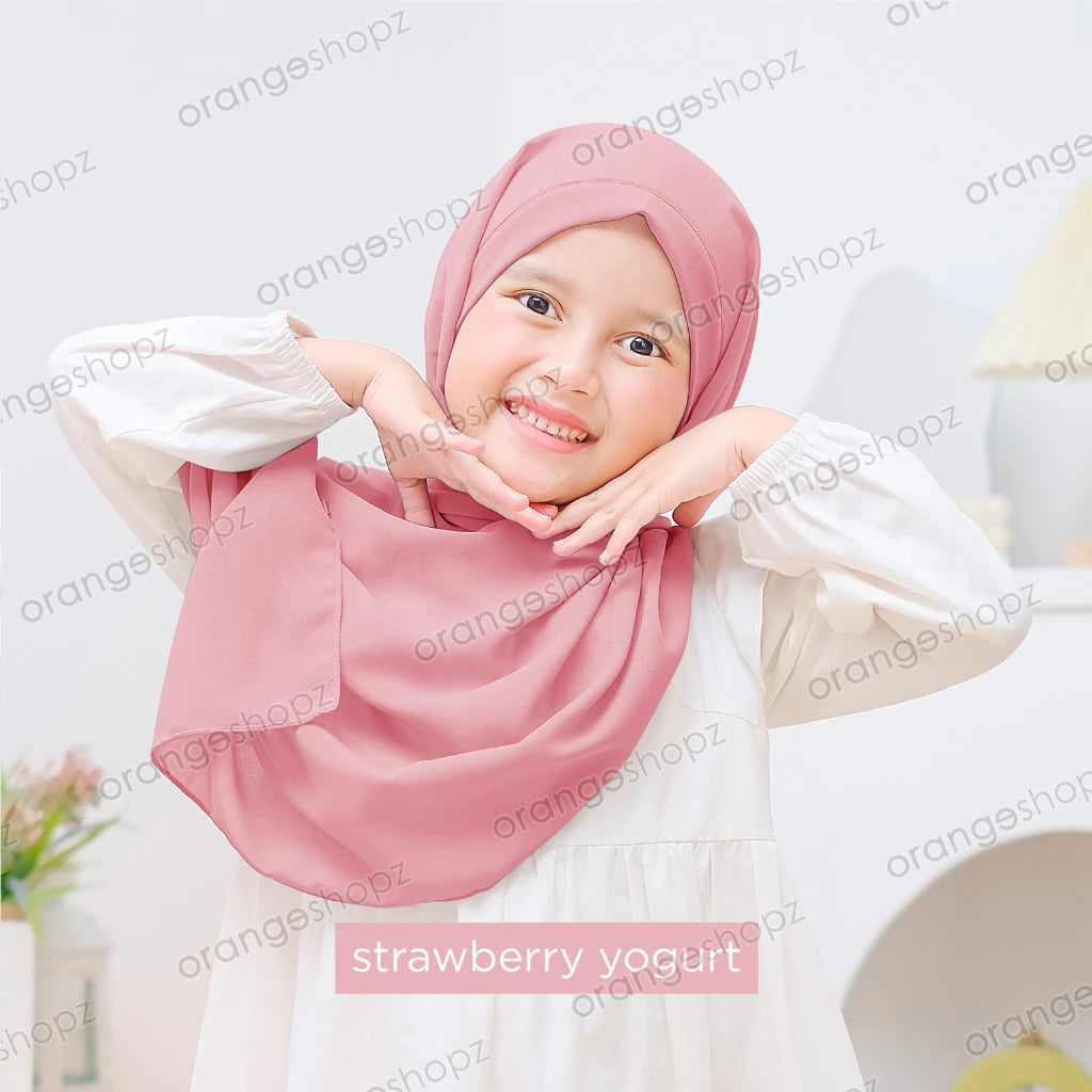 PREORDER Orangeshopz - Darla Instant Shawl Strawberry Yogurt