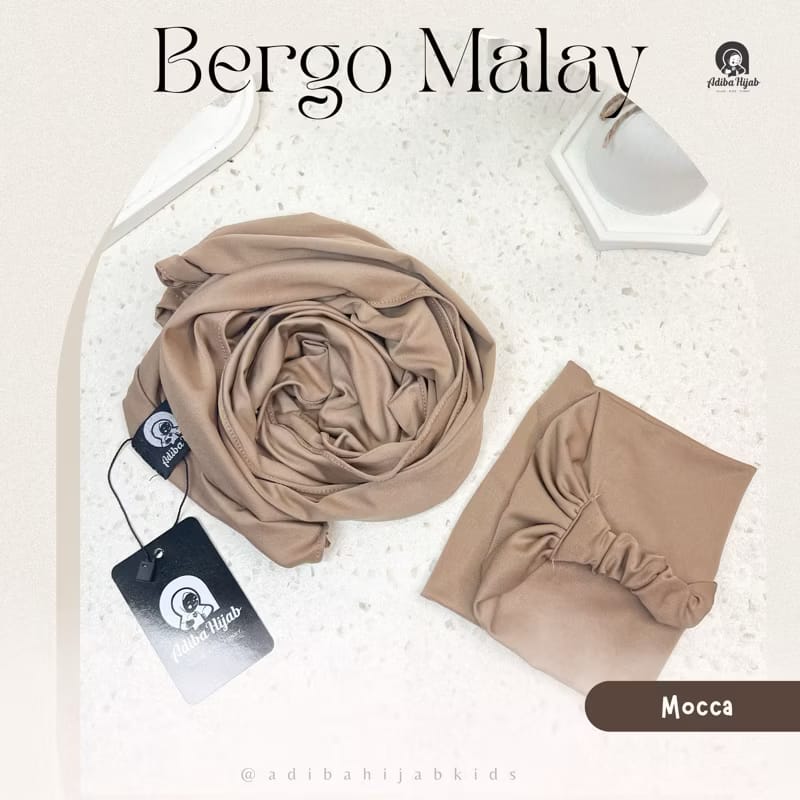 PREODER Adiba - Bergo Malay Daily Segitiga Hijab