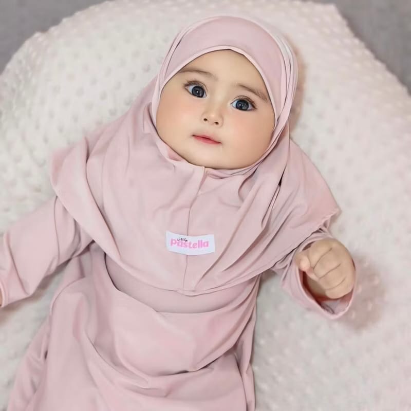 PREORDER Little Pastella - Baby Gamis Set with Hijab