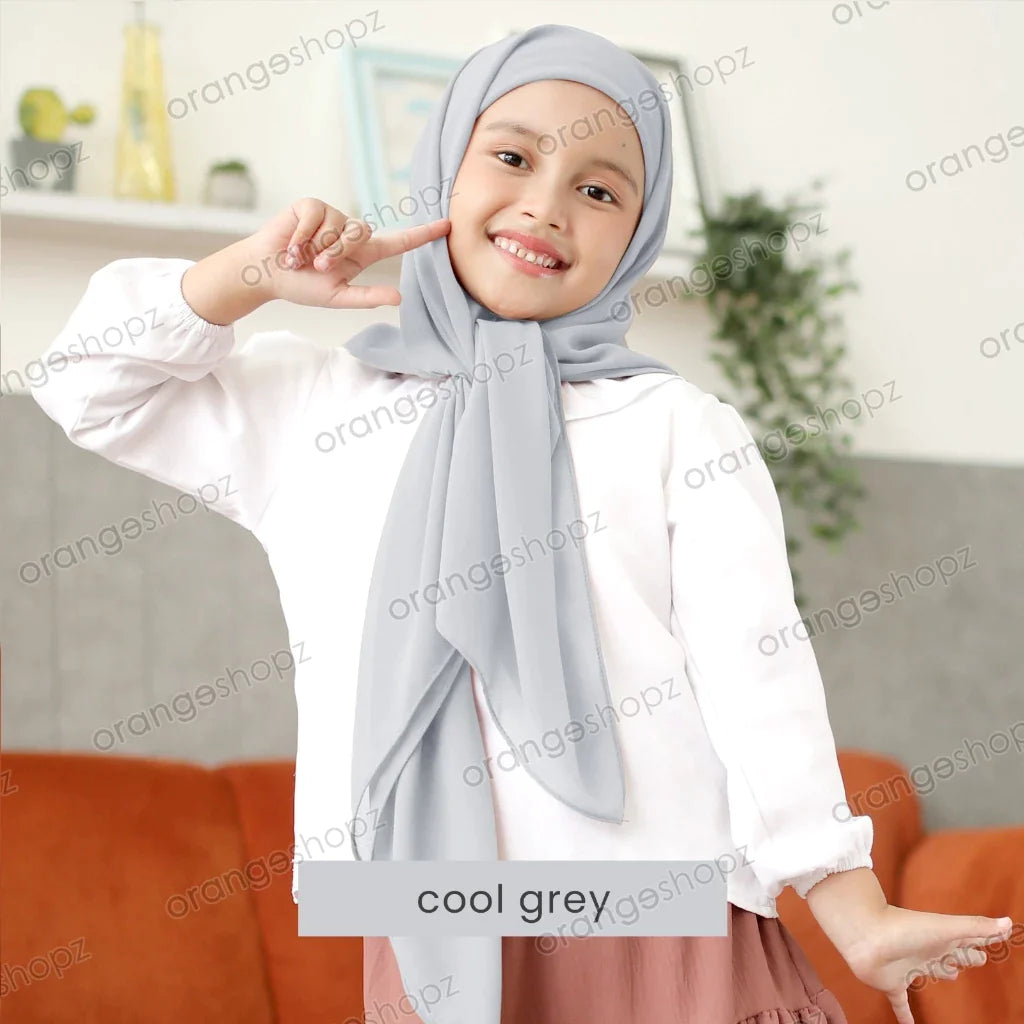 INSTOCK (RAYA 2024) Orangeshopz Plain Segitiga with Attached Inner Cool Grey