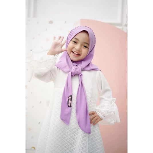 Instock Ayesha Pashmina Instant Hijab Lilac L (4-9y)