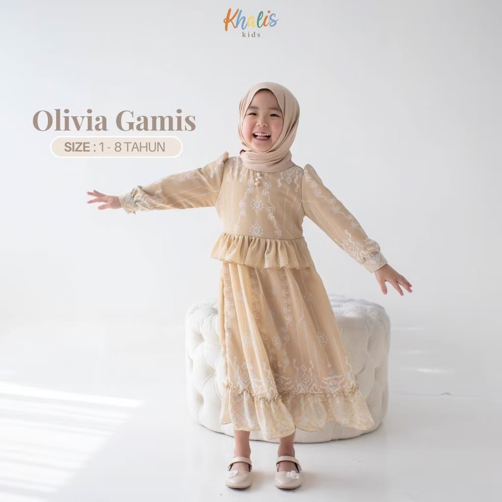 PREORDER Khalis Kids - Olivia Dress (with Hijab)