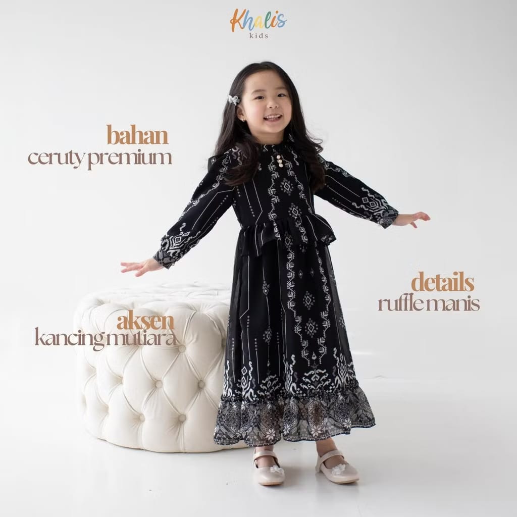 PREORDER Khalis Kids - Olivia Dress (with Hijab)