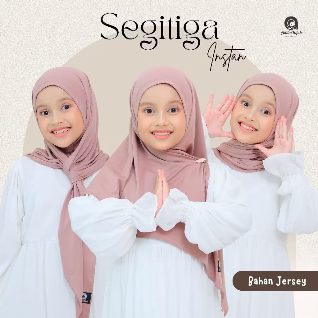 PREORDER Adiba Hijab - Segitiga Jersey (6y above)