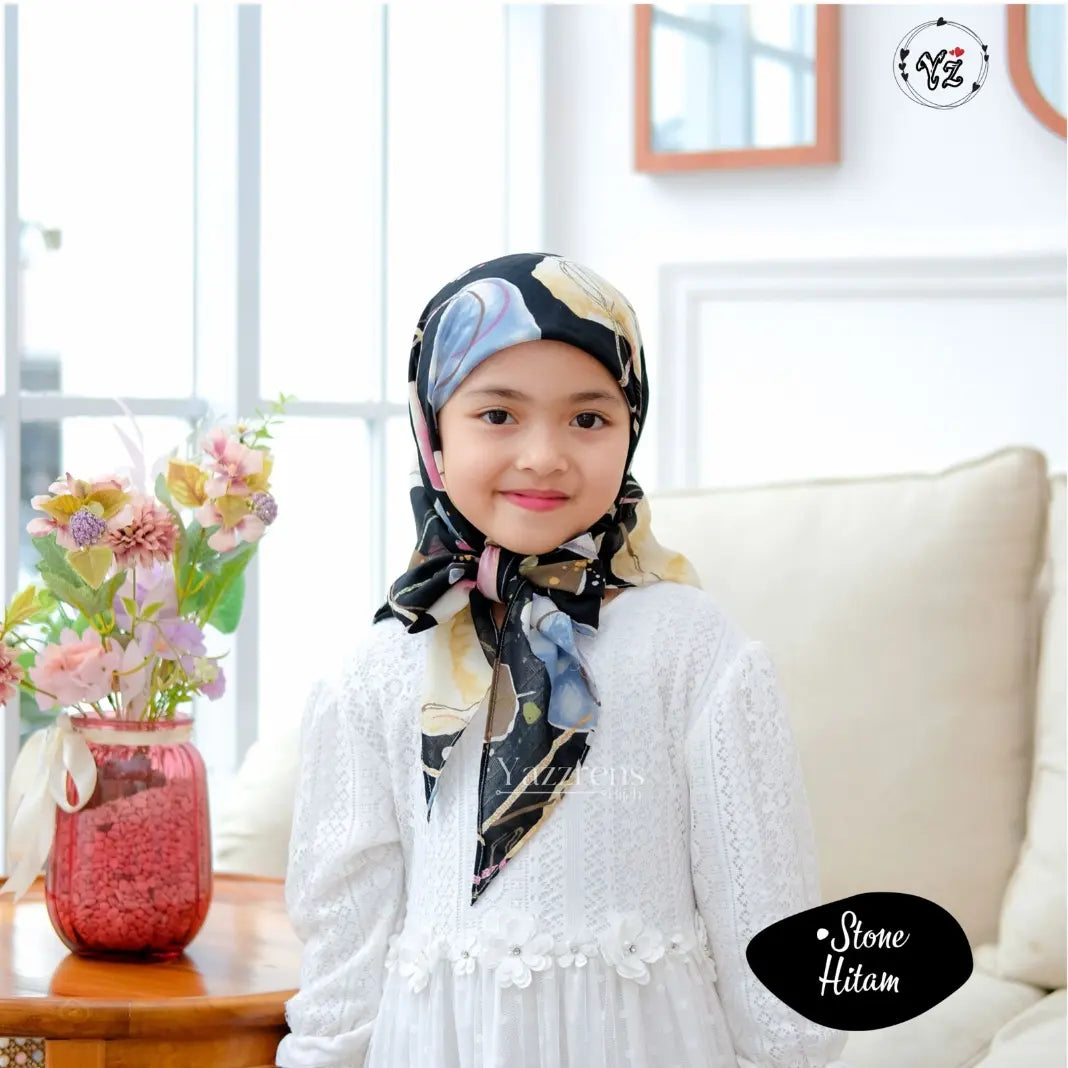 PREORDER Yazzren - Shabby Square Hijab Stone Series