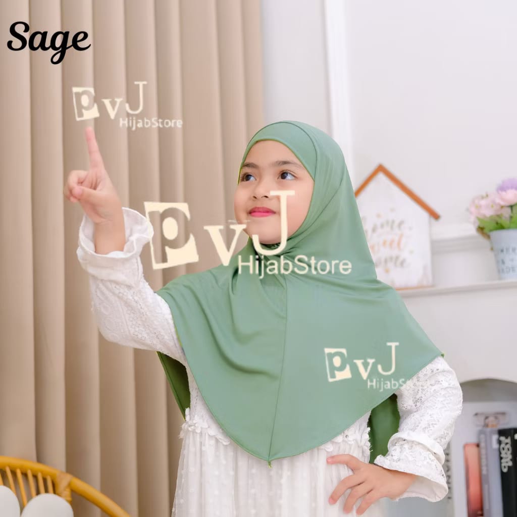 PREORDER PVJ Hijab - Intant Hijab Tali (5-10y)