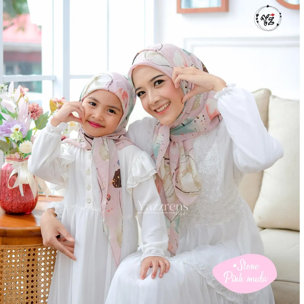 PREORDER Yazzren - Shabby Square Hijab Stone Series