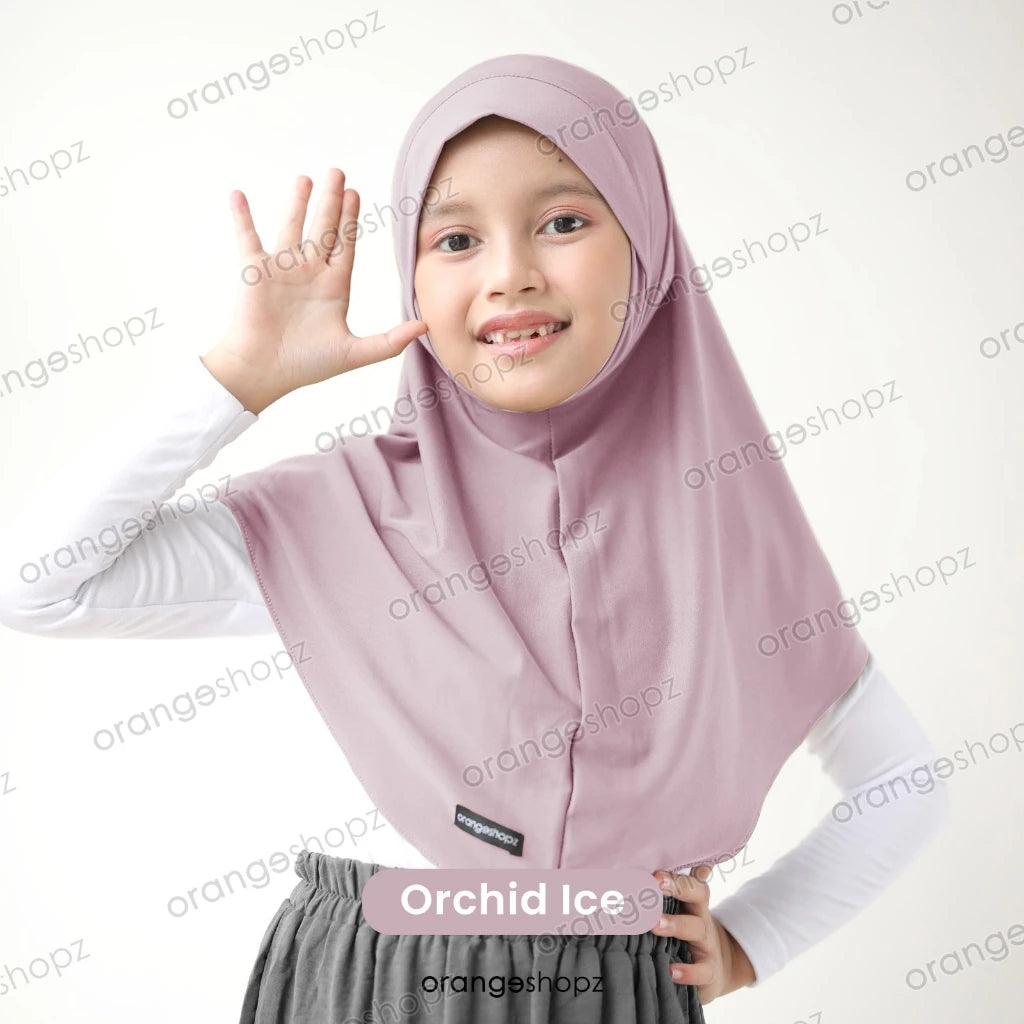 PREORDER Orangeshopz - Instant Hijab Hawwa Jersey Premium Orchid Ice