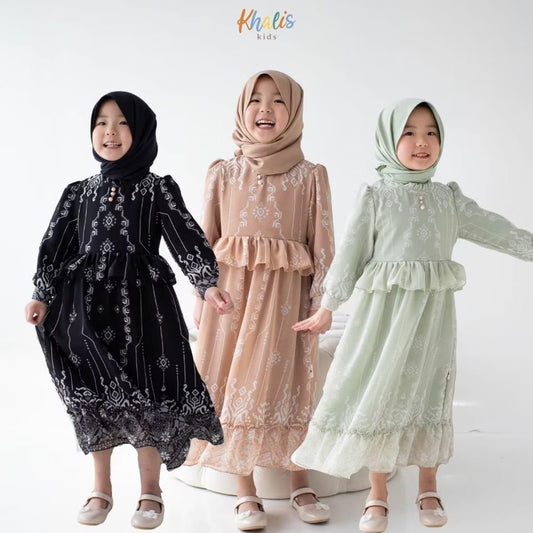 PREORDER Khalis Kids - Olivia Dress (with Hijab)