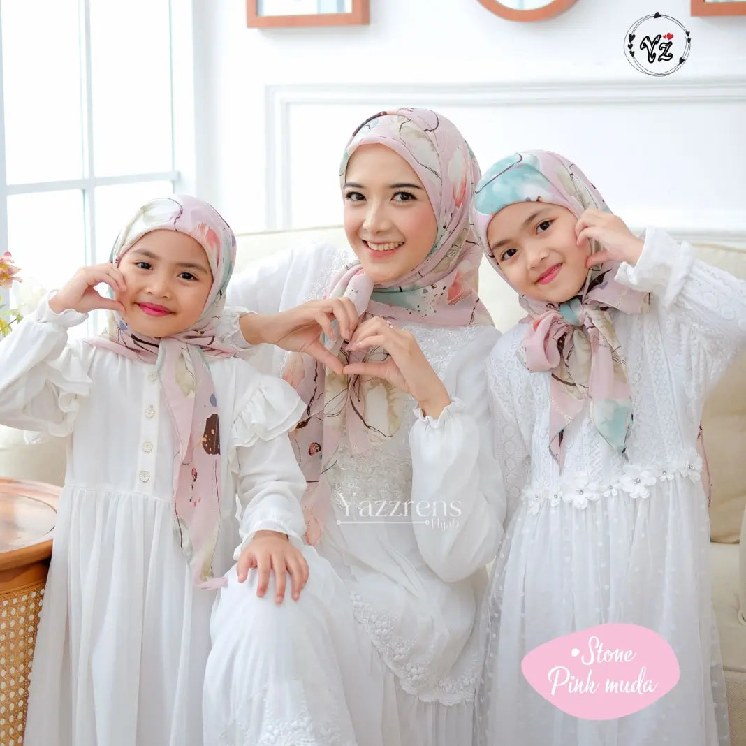 PREORDER Yazzren - Shabby Square Hijab Stone Series