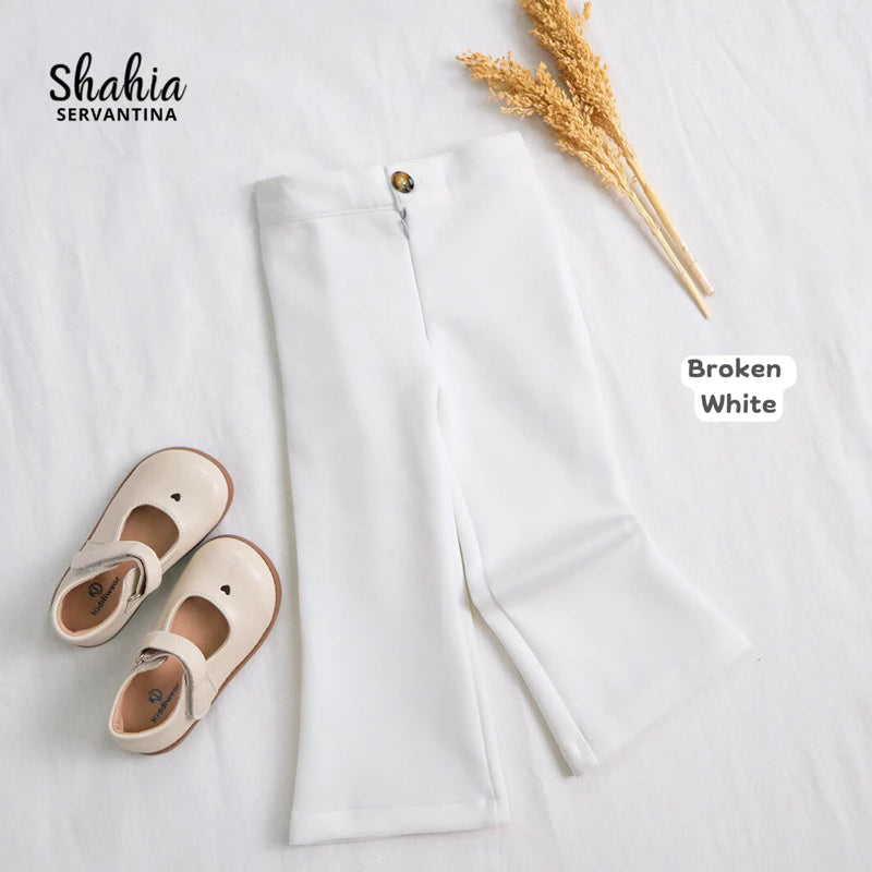 PREORDER Shahia - Cutbay Flare Pants Broken White