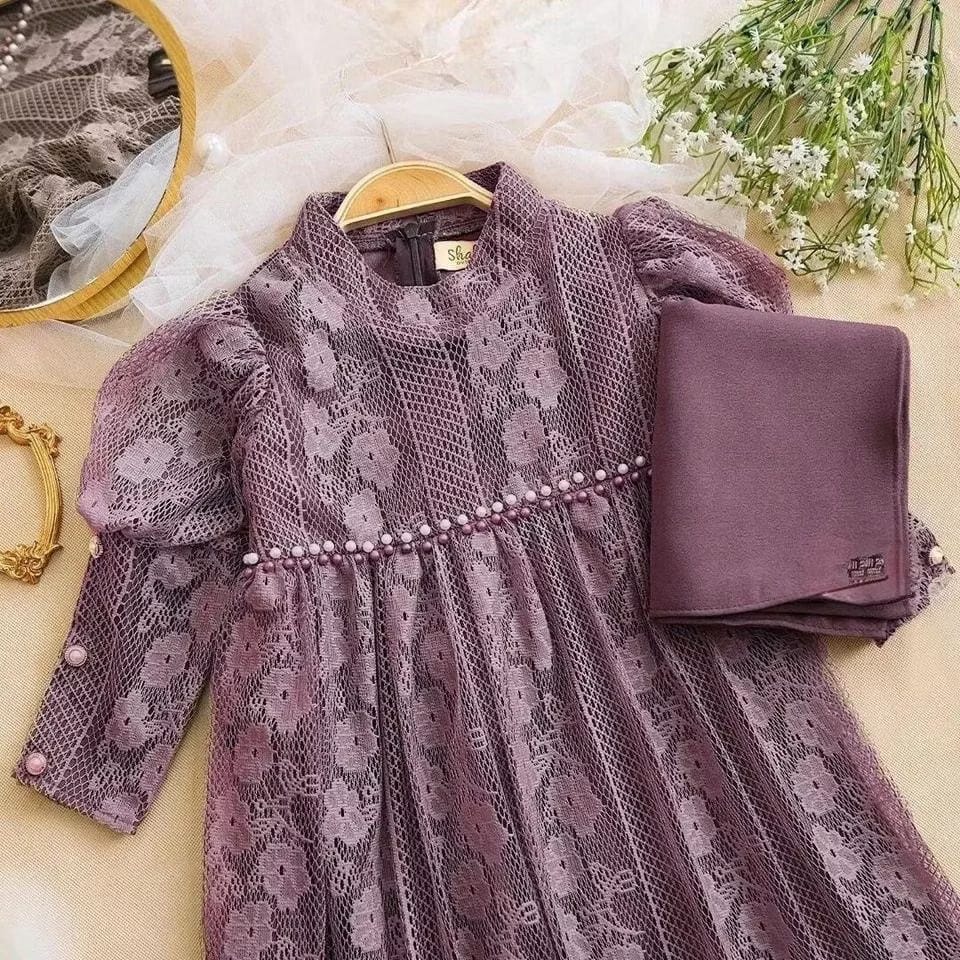 PREORDER Aqila Dress Brocade (without hijab)