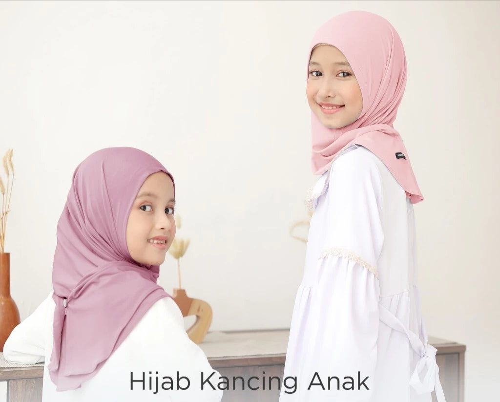 PREORDER Orangeshopz - Hijab Middie Kancing