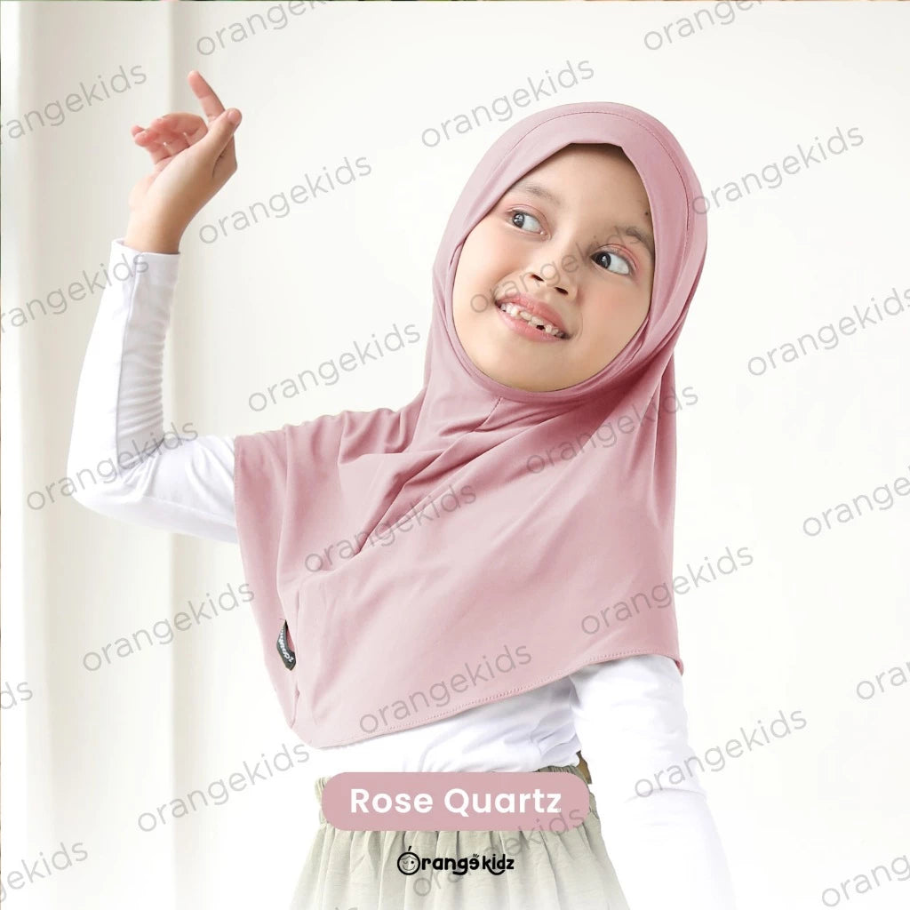 PREORDER Orangeshopz - Instant Hijab Hawwa Jersey Premium Rose Quartz