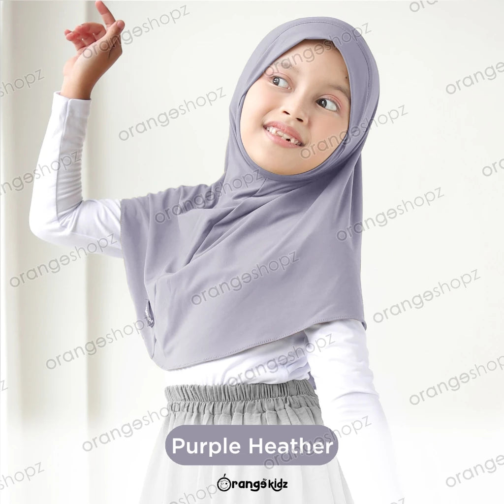 PREORDER Orangeshopz - Instant Hijab Hawwa Jersey Premium Purple Heater