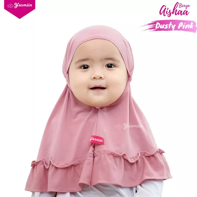 PREORDER Aamar Hijab - Yasmiin Instant Dusty Pink S (6-12m)