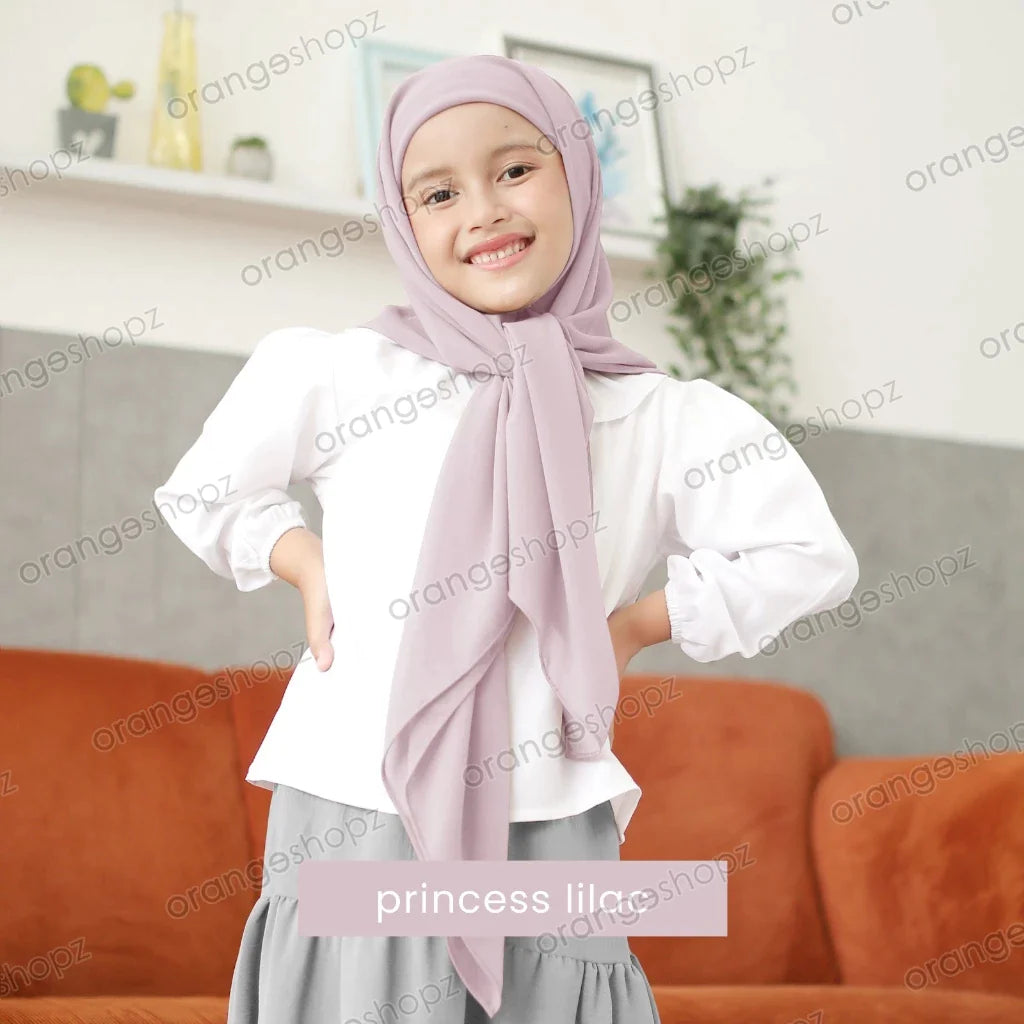 INSTOCK (RAYA 2024) Orangeshopz Plain Segitiga with Attached Inner Princess Lilac