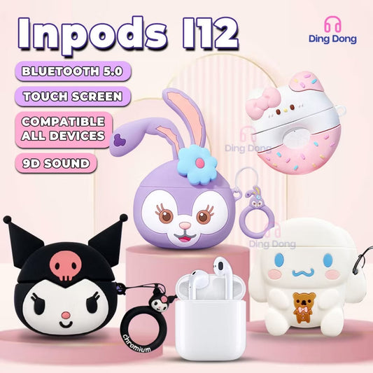 PREORDER Inpods I12 Bluetooth Earbuds with cute case