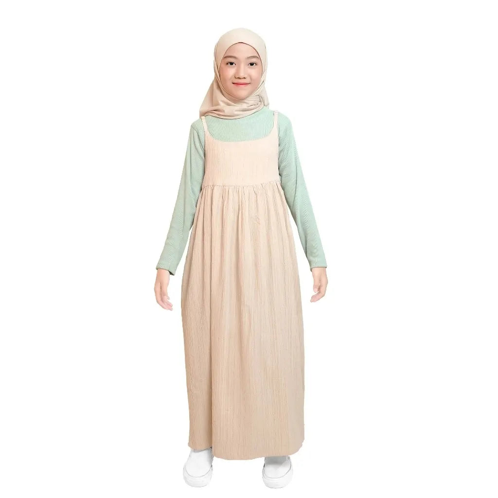 PREORDER D'oddete - Kalila Midi Dress Cream Matcha