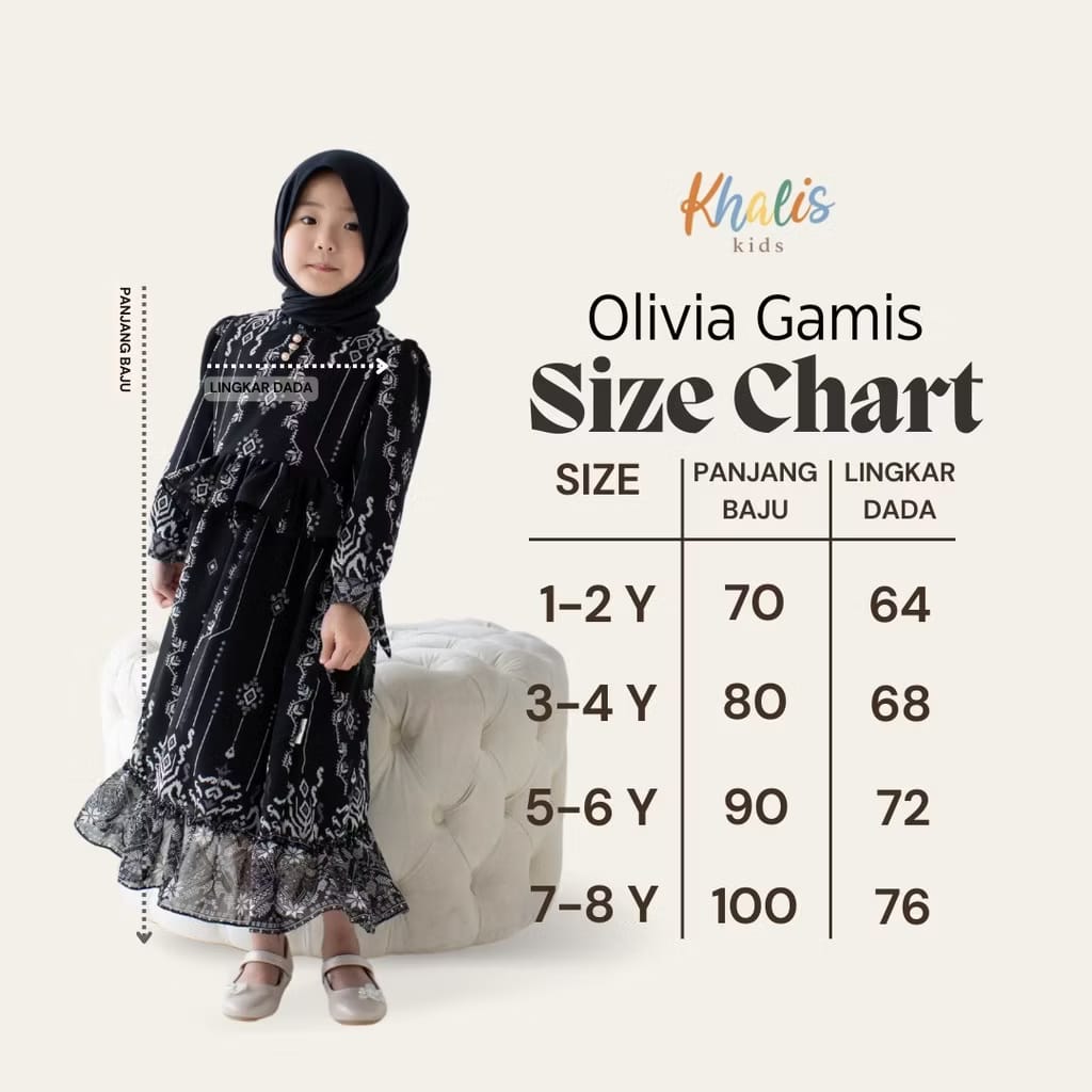 PREORDER Khalis Kids - Olivia Dress (with Hijab)