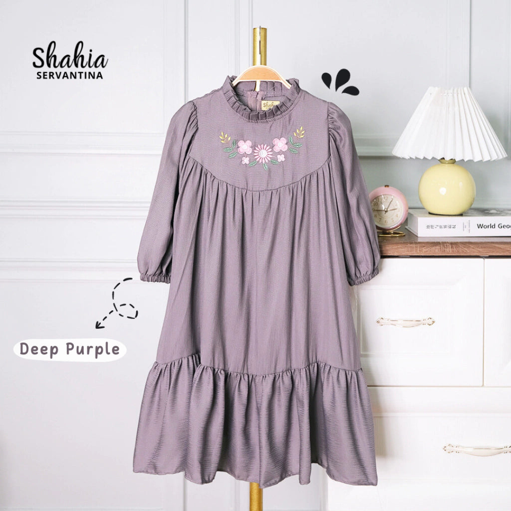 PREORDER Shahia - Silvana Dress Deep Purple