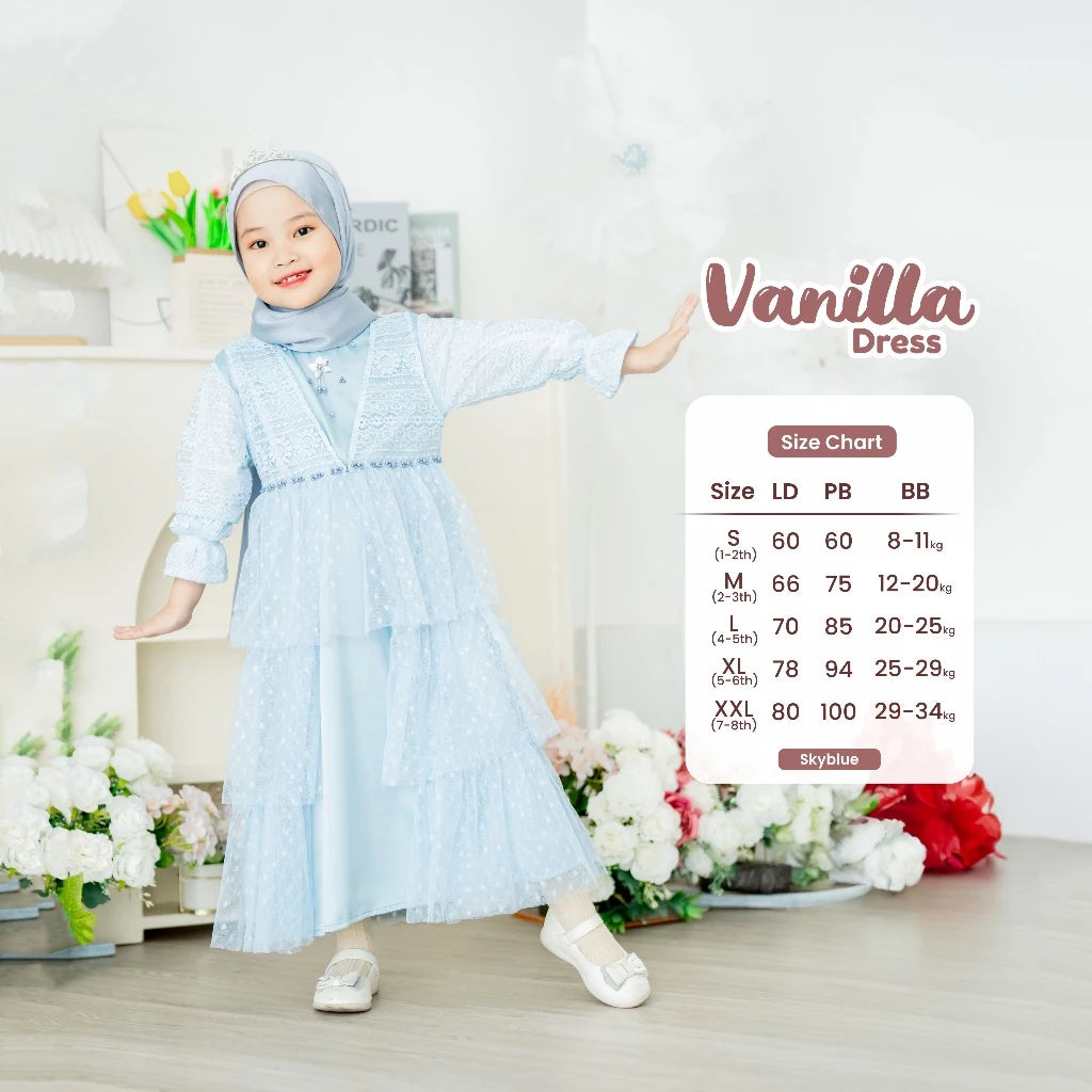 PREORDER BBC KIDS - Vanilla Dress with Hijab