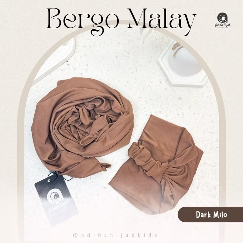 PREODER Adiba - Bergo Malay Daily Segitiga Hijab