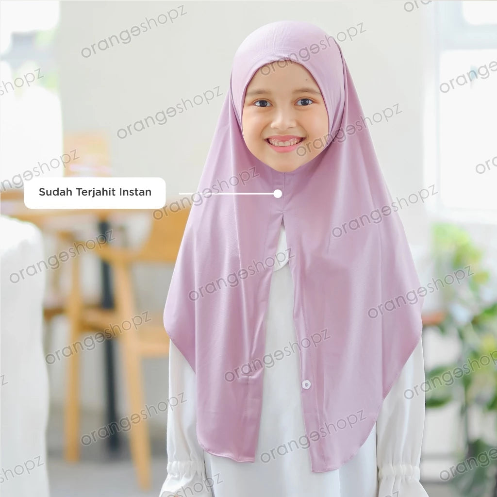 PREORDER Orangeshopz - Hijab Middie Kancing