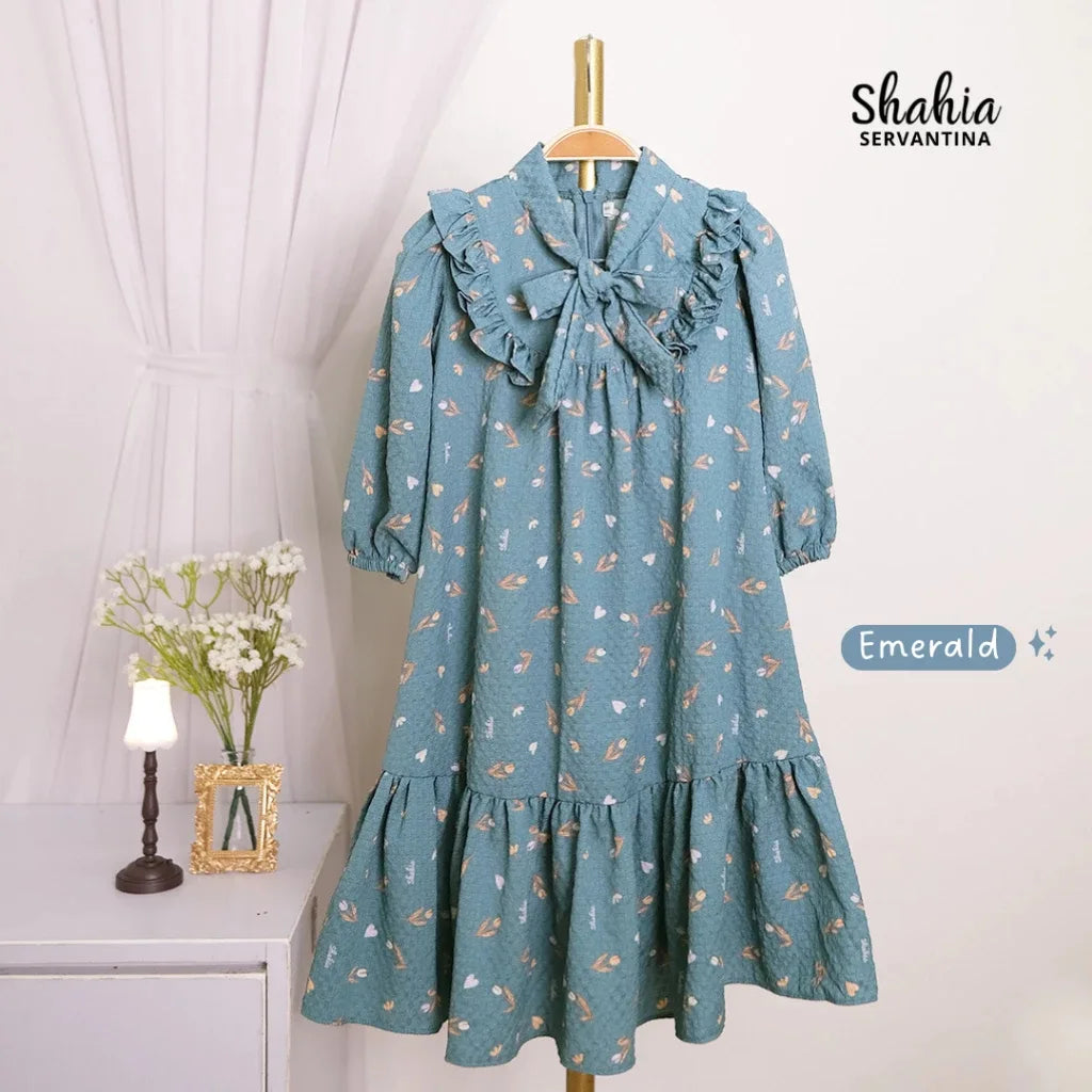 PREORDER Shahia - Nayla Dress Emerald Blue