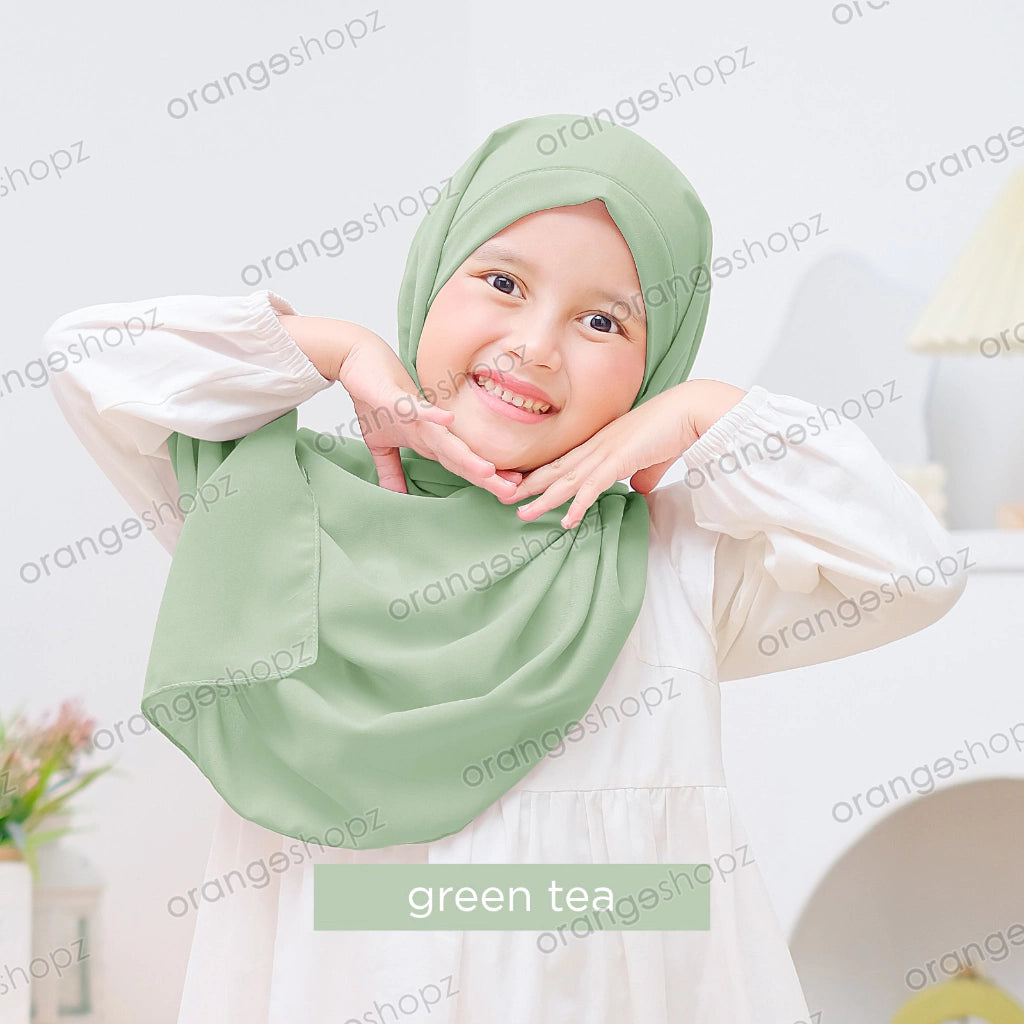 PREORDER Orangeshopz - Darla Instant Shawl Green Tea