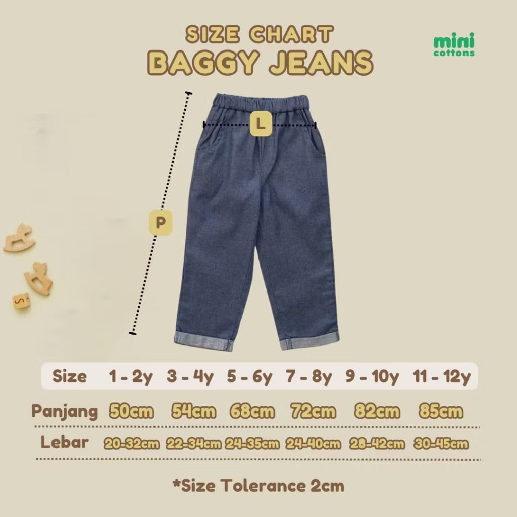 PREORDER Minicottons - Baggy Denim