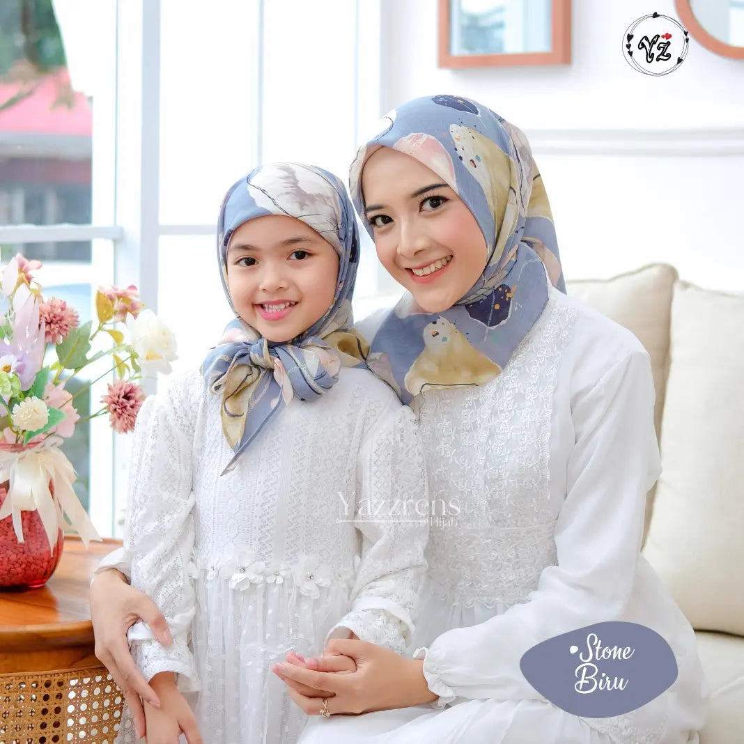 PREORDER Yazzren - Shabby Square Hijab Stone Series