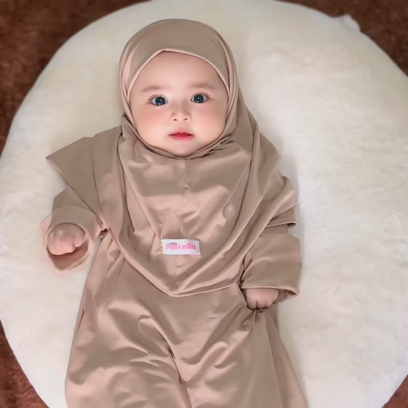 PREORDER Little Pastella - Baby Gamis Set with Hijab